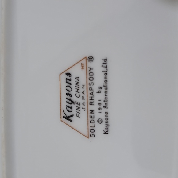 Vinatage Kaysons Fine China Golden Rhapsody Butter Dish - Picture 5 of 5